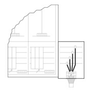 Eaton Boîtier de dérivation câble avec rails CU ZSD-K/AS/G/CU/VB-1