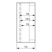 Eaton Boîtier individuel avec pré-marquages métriques CI44E-150-1