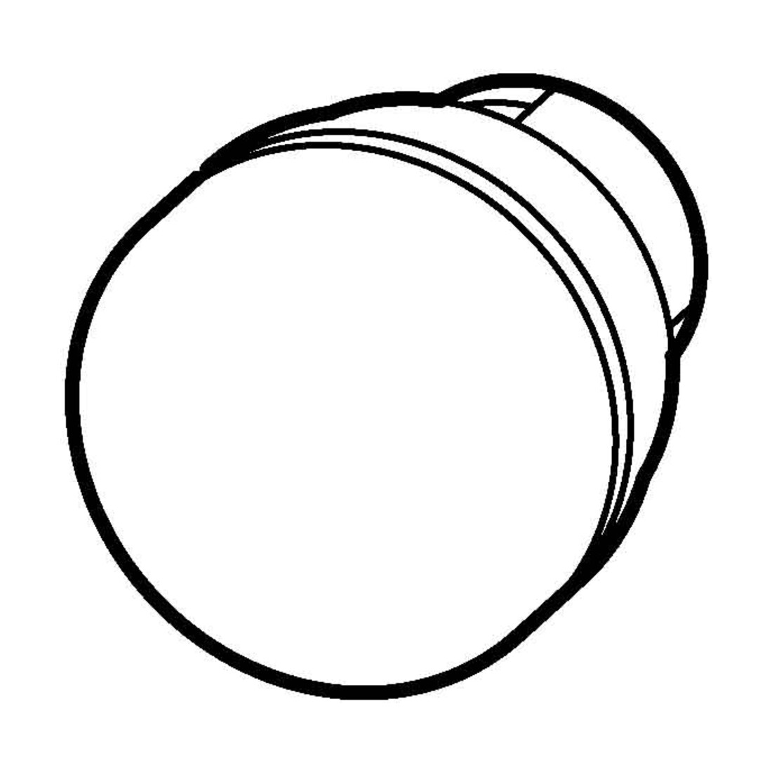 Eaton Bouchon rond design, noir M22S-B