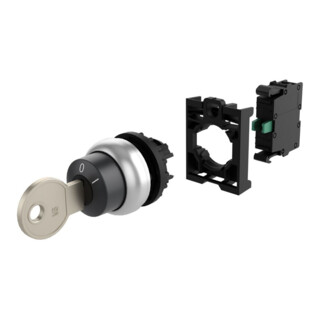 Eaton Bouton à clé RMQ-Titan à enclenchement 2 positions M22-WRS-K10-BVP