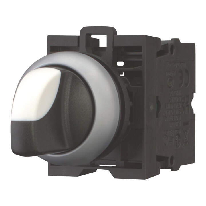 Eaton Bouton de sélection 1S, 2 positions, façade M22-WRK/K10