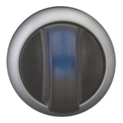 Eaton Bouton de sélection lumineux avec bouton moleté 3 positions, bleu M22-WRLK3-B-3