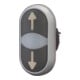 Eaton Bouton double pression lumineux, étiqueté M22-DDL-S-X7/X7