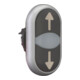 Eaton Bouton double pression lumineux, étiqueté M22-DDL-S-X7/X7