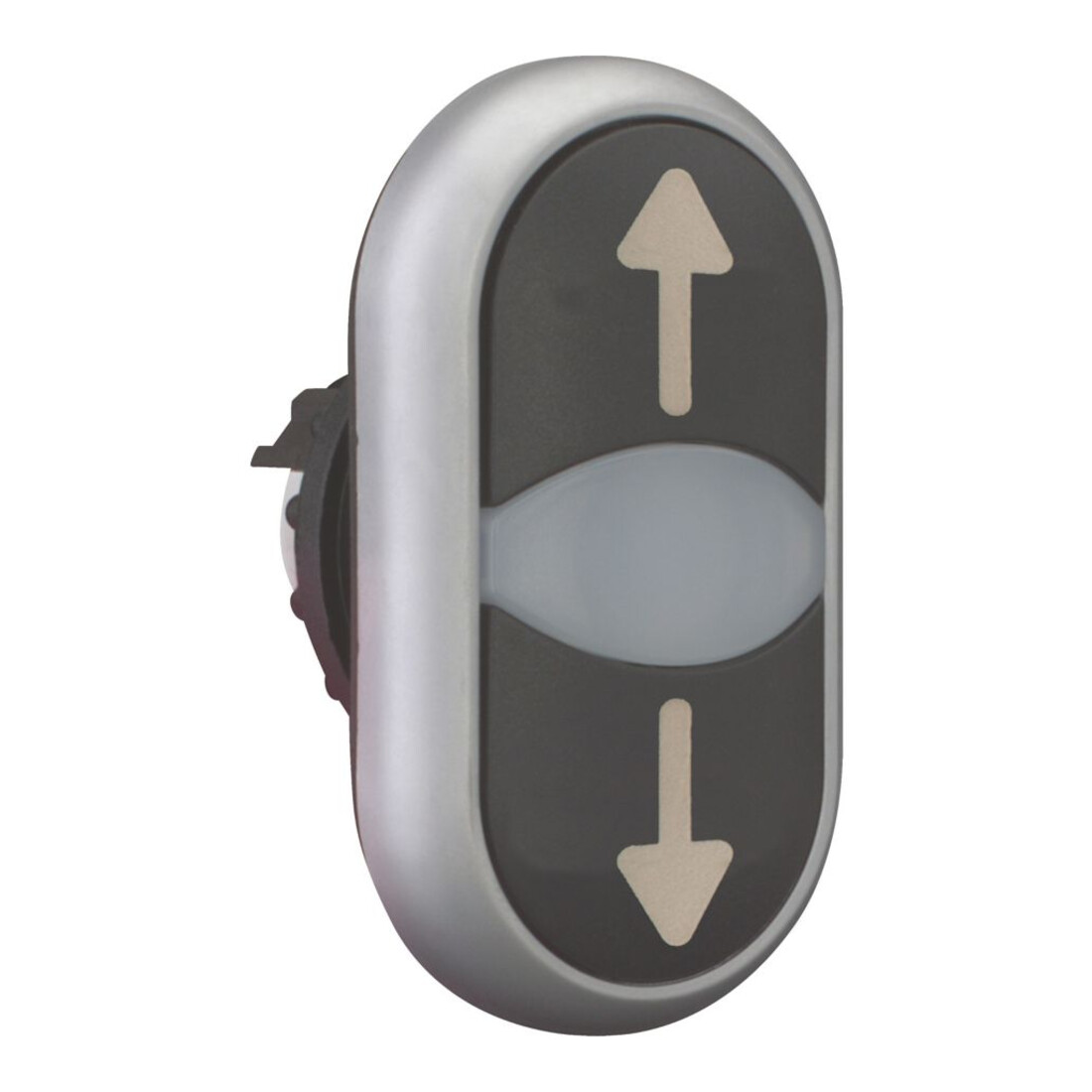 Eaton Bouton double pression lumineux, étiqueté M22-DDL-S-X7/X7