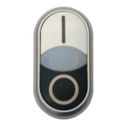Eaton Bouton double pression lumineux, marqué M22-DDL-WS-X1/X0-1
