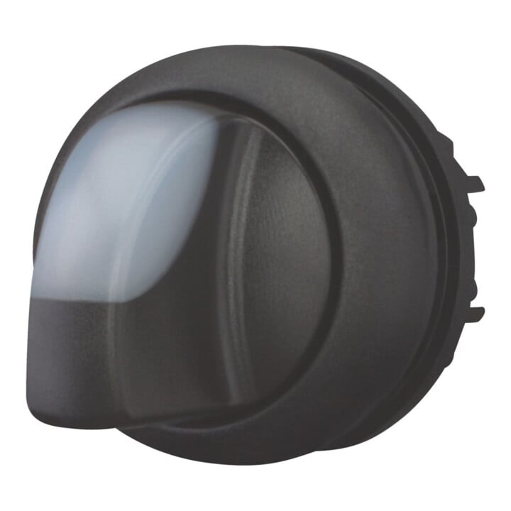 Eaton Bouton lumineux à sélection avec bouton moleté 2 positions, blanc M22S-WRLK-W