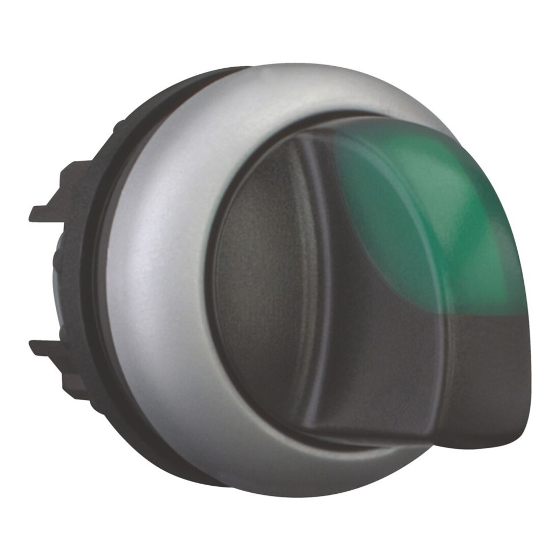 Eaton Bouton lumineux de sélection avec bouton moleté 3 positions, vert M22-WLK3-G