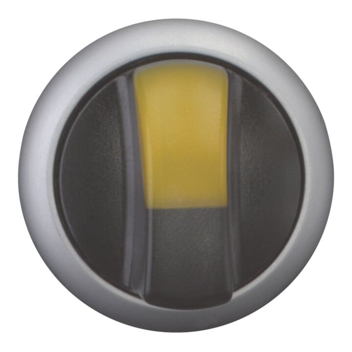 Eaton Bouton lumineux de sélection avec manette 2 positions, jaune M22-WRLK-Y