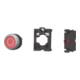 Eaton Bouton-poussoir 1O, plat, rouge, façade M22-D-R-X0/K01