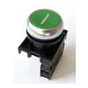 Eaton Bouton-poussoir 1S, plat, vert, avant M22-D-G-X1/K10-1