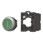 Eaton Bouton-poussoir 1S, plat, vert, avant M22-D-G-X1/K10-2