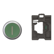 Eaton Bouton-poussoir 1S, plat, vert, avant M22-D-G-X1/K10-4