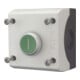 Eaton Bouton-poussoir 1S1Ö, plat, vert, montage en saillie M22-D-G-X1/KC11/I