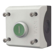 Eaton Bouton-poussoir 1S1Ö, plat, vert, montage en saillie M22-D-G-X1/KC11/I-2