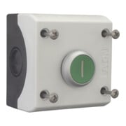 Eaton Bouton-poussoir 1S1Ö, plat, vert, montage en saillie M22-D-G-X1/KC11/I-5