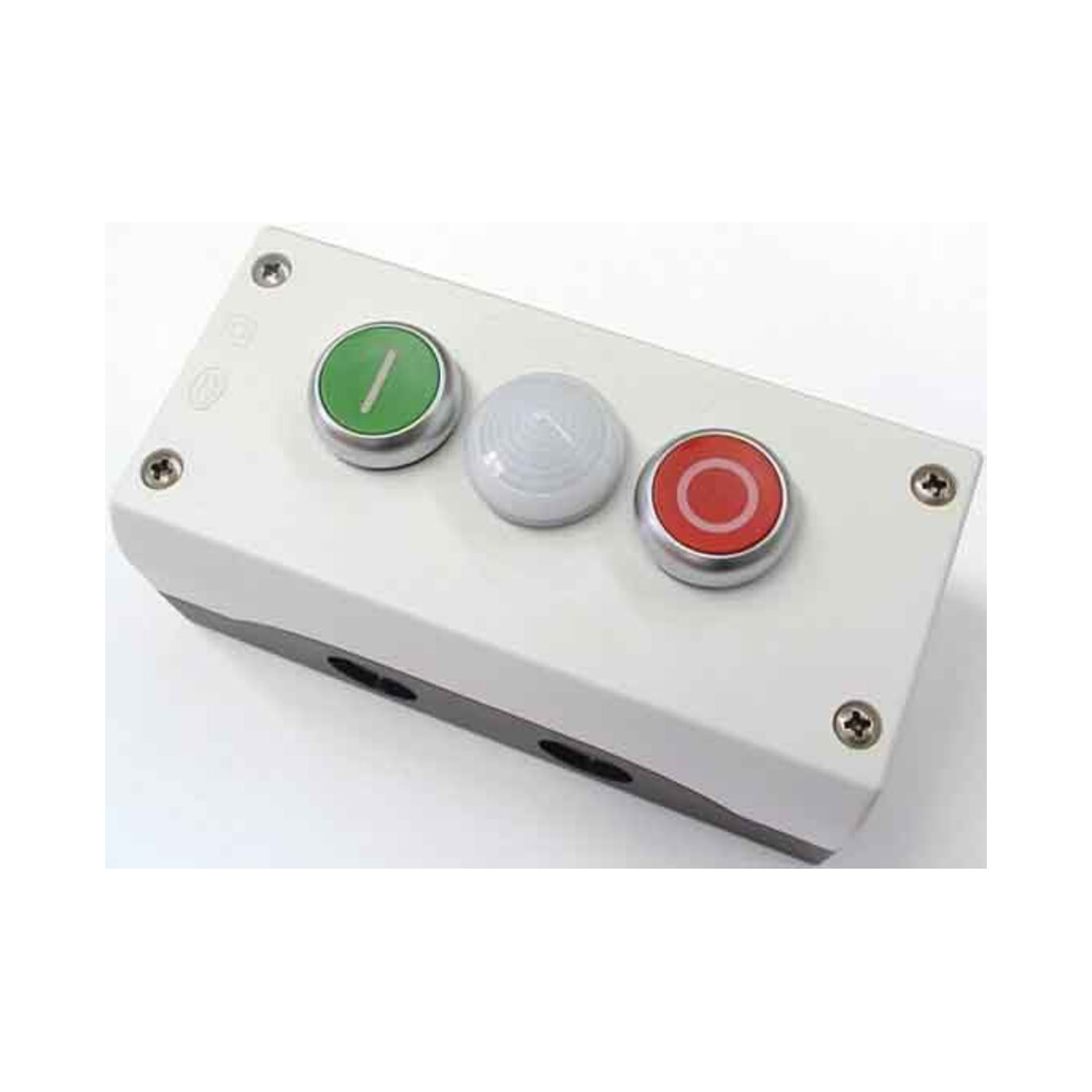 Eaton Bouton-poussoir 2F 2S2O, montage en saillie, avec LED M22-I3-M2