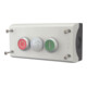 Eaton Bouton-poussoir 2F 2S2O, montage en saillie, avec LED M22-I3-M2