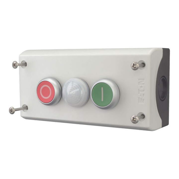 Eaton Bouton-poussoir 2F 2S2O, montage en saillie, avec LED M22-I3-M2