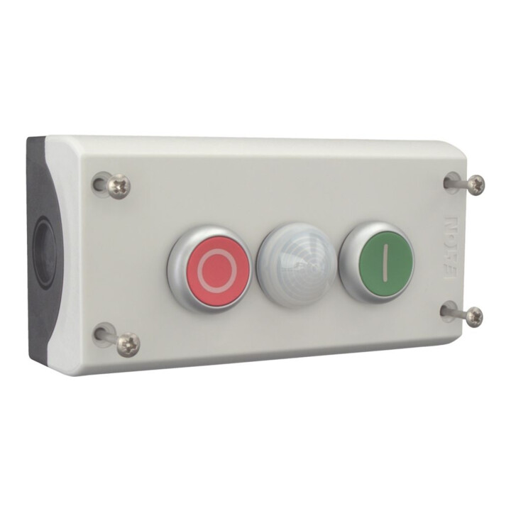 Eaton Bouton-poussoir 2F 2S2O, montage en saillie, avec LED M22-I3-M2
