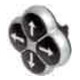 Eaton Bouton-poussoir 4 positions M22-DI4-S-X7