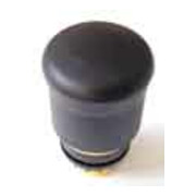 Eaton Bouton-poussoir champignon noir, D=22mm M22S-PV-1