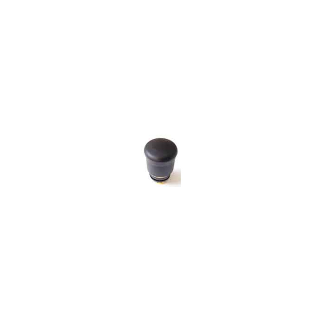 Eaton Bouton-poussoir champignon noir, D=22mm M22S-PV
