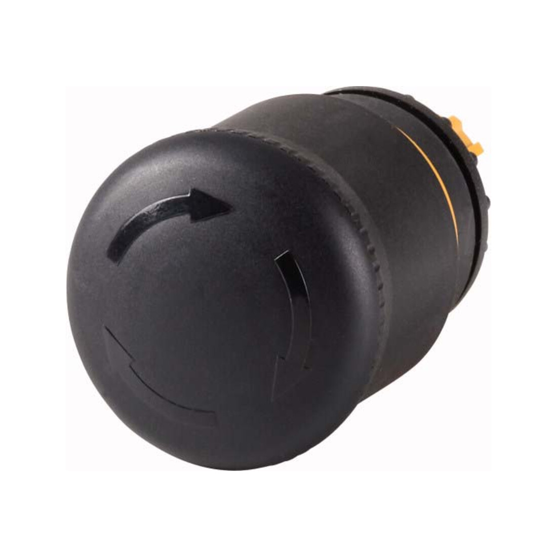 Eaton Bouton-poussoir champignon noir, D=22mm M22S-PVT