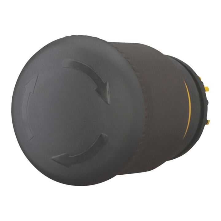 Eaton Bouton-poussoir champignon noir, D=22mm M22S-PVT