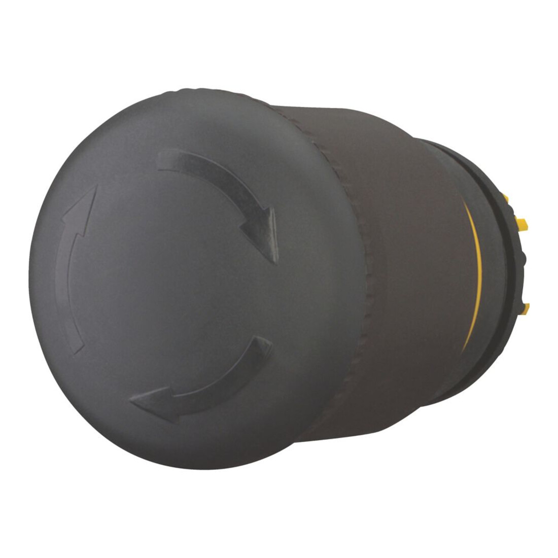 Eaton Bouton-poussoir champignon noir, D=22mm M22S-PVT