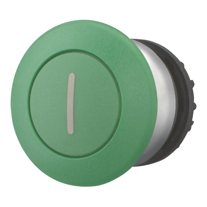 Eaton Bouton-poussoir champignon vert, marqué M22-DP-G-X1