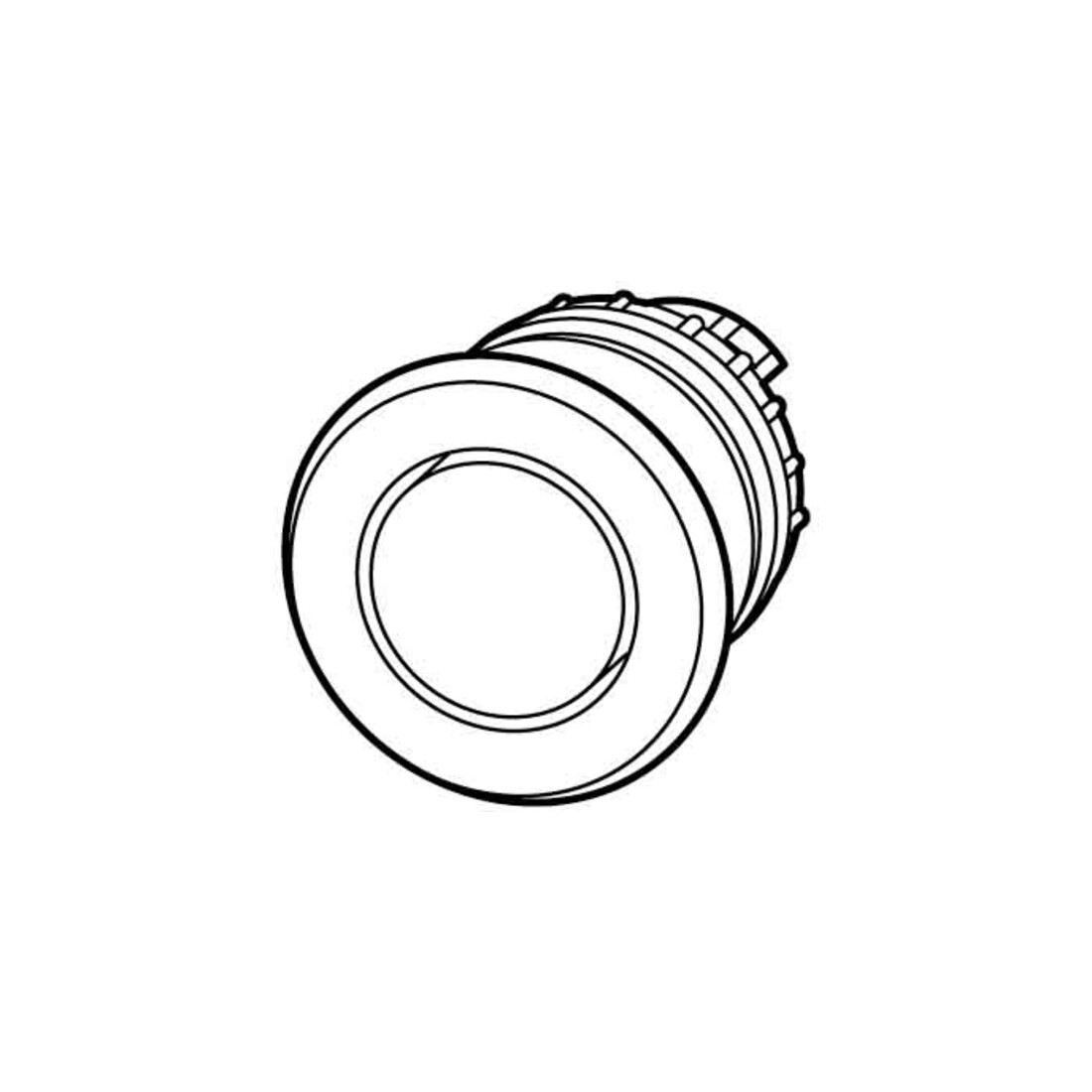Eaton Bouton-poussoir champignon vert, vierge M22-DP-G