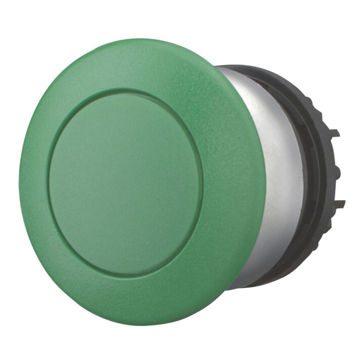 Eaton Bouton-poussoir champignon vert, vierge M22-DP-G