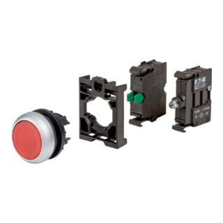 Eaton Bouton-poussoir lumineux M22-DL-R-K10LED-BVP appareil complet