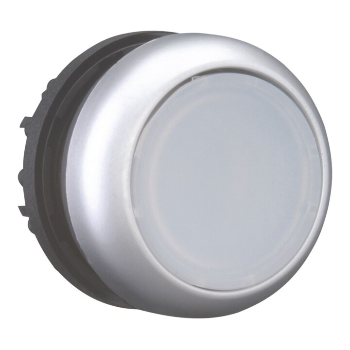 Eaton Bouton-poussoir lumineux plat, blanc, vierge M22-DRL-W