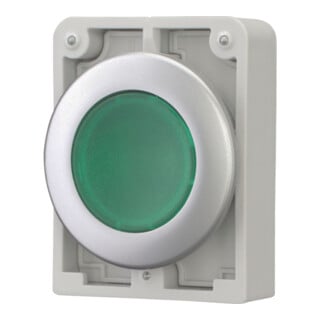 Eaton Bouton-poussoir lumineux plat vert M30C-FDL-G