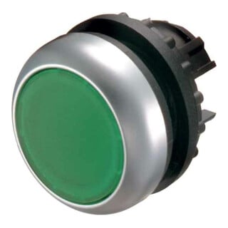 Eaton Bouton-poussoir lumineux plat vert, vierge M22-DL-G