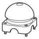 Eaton Bouton-poussoir noir FAK-S
