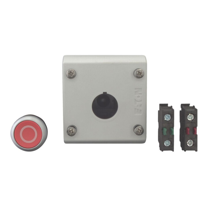 Eaton Bouton-poussoir plat rouge 1S1Ö M22-D-R-X0/KC11/I