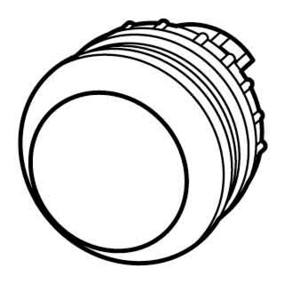 Eaton Bouton-poussoir plat, sans étiquette M22S-D-X