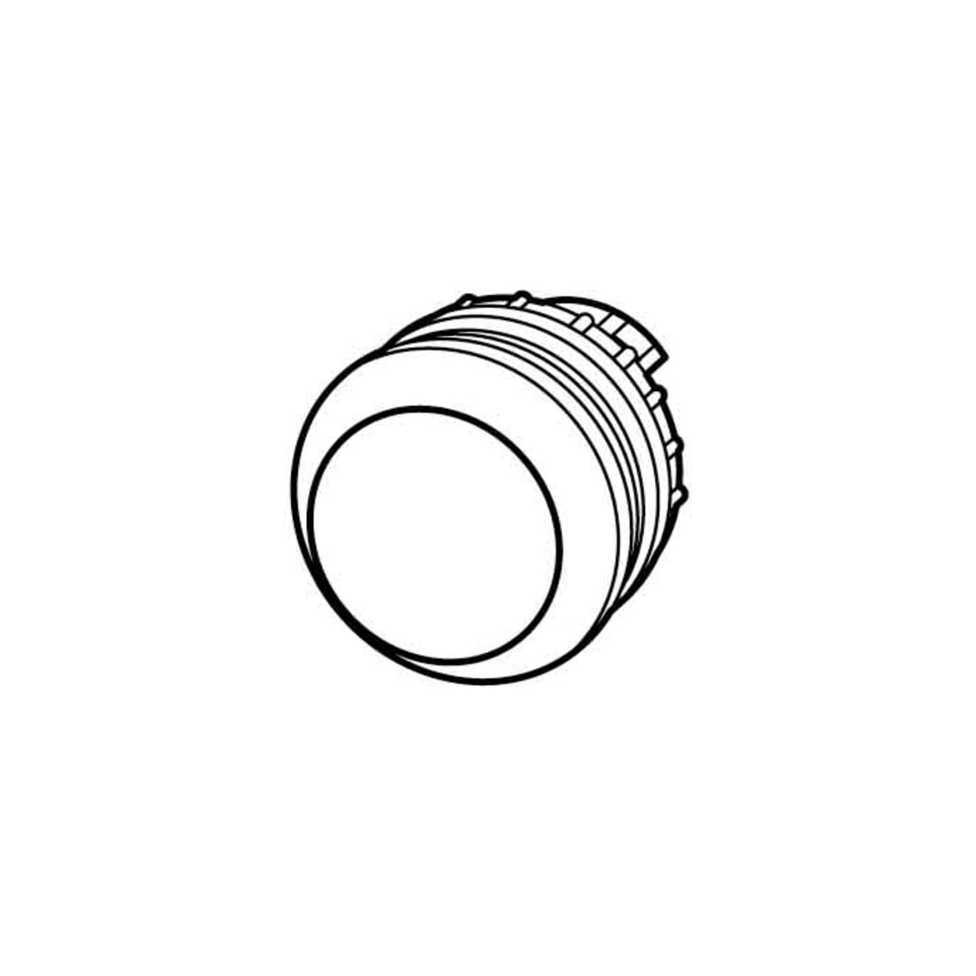 Eaton Bouton-poussoir plat, sans étiquette M22S-D-X
