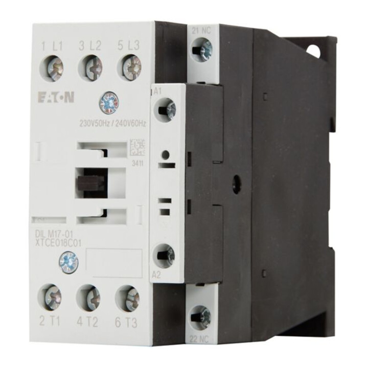 Eaton Contacteur de puissance 1NO 7,5 kW/400 V CA DILM17-01(230V50HZ)