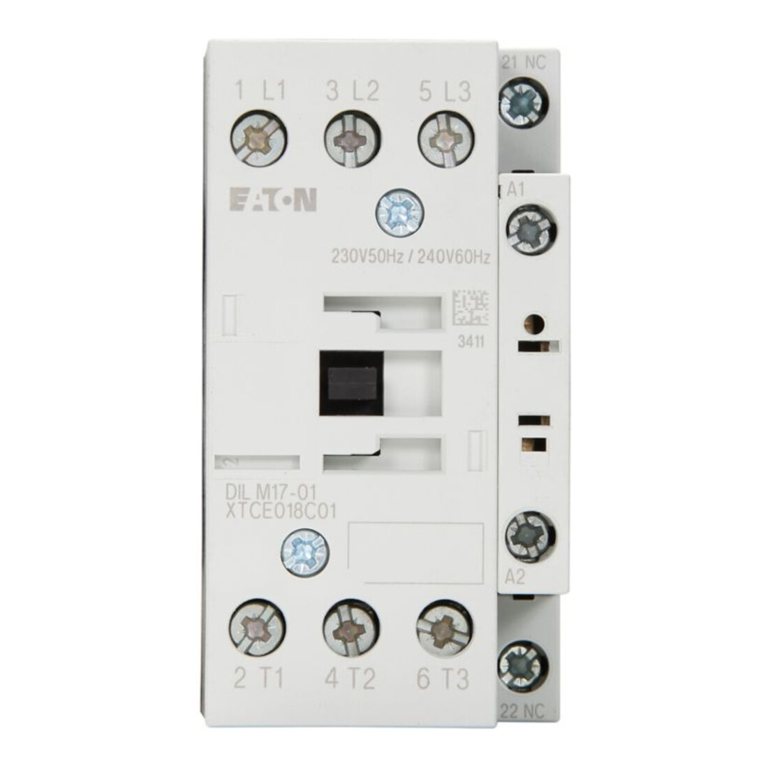 Eaton Contacteur de puissance 1NO 7,5 kW/400 V CA DILM17-01(230V50HZ)