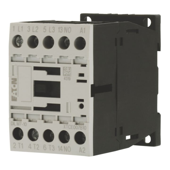 Eaton Contacteur de puissance 1S 3kW/400V, AC DILM7-10(24V50HZ)