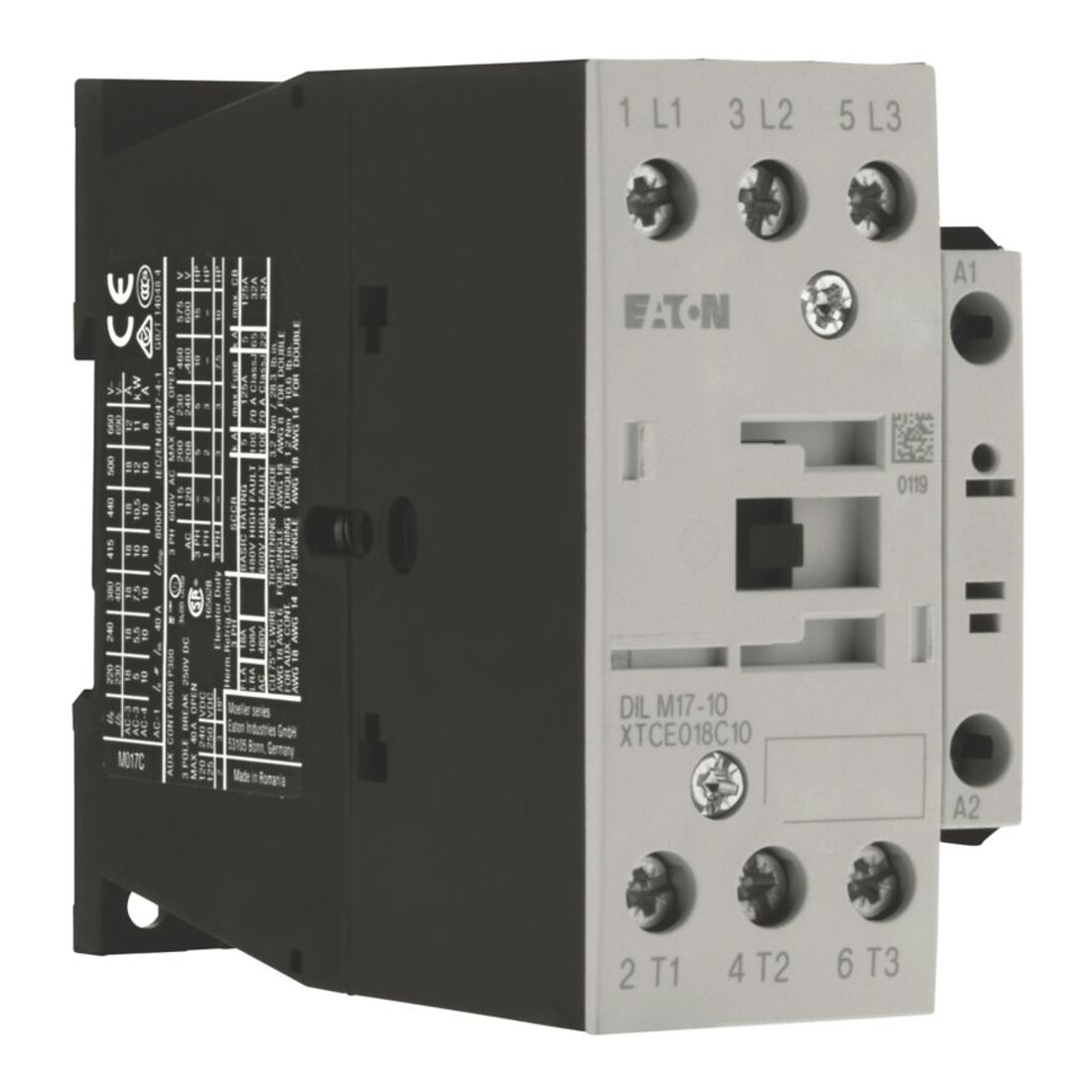Eaton Contacteur de puissance 1S 7,5 kW/400 V, AC DILM17-10(230V50HZ)