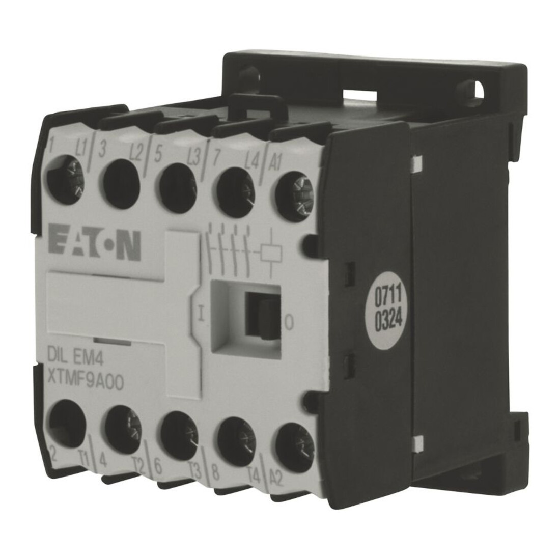 Eaton Contacteur de puissance AC3/400V : 4kW 4p DC DILEM4-G(24VDC)
