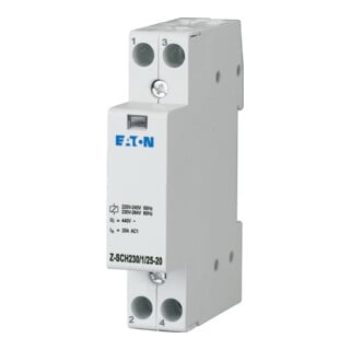 Eaton Contacteur d'installation 230 VCA, 2RT, 25 A Z-SCH230/1/25-20