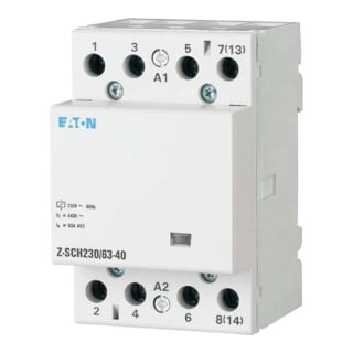 Eaton Contacteur d'installation 230VAC/63A/4S Z-SCH230/63-40