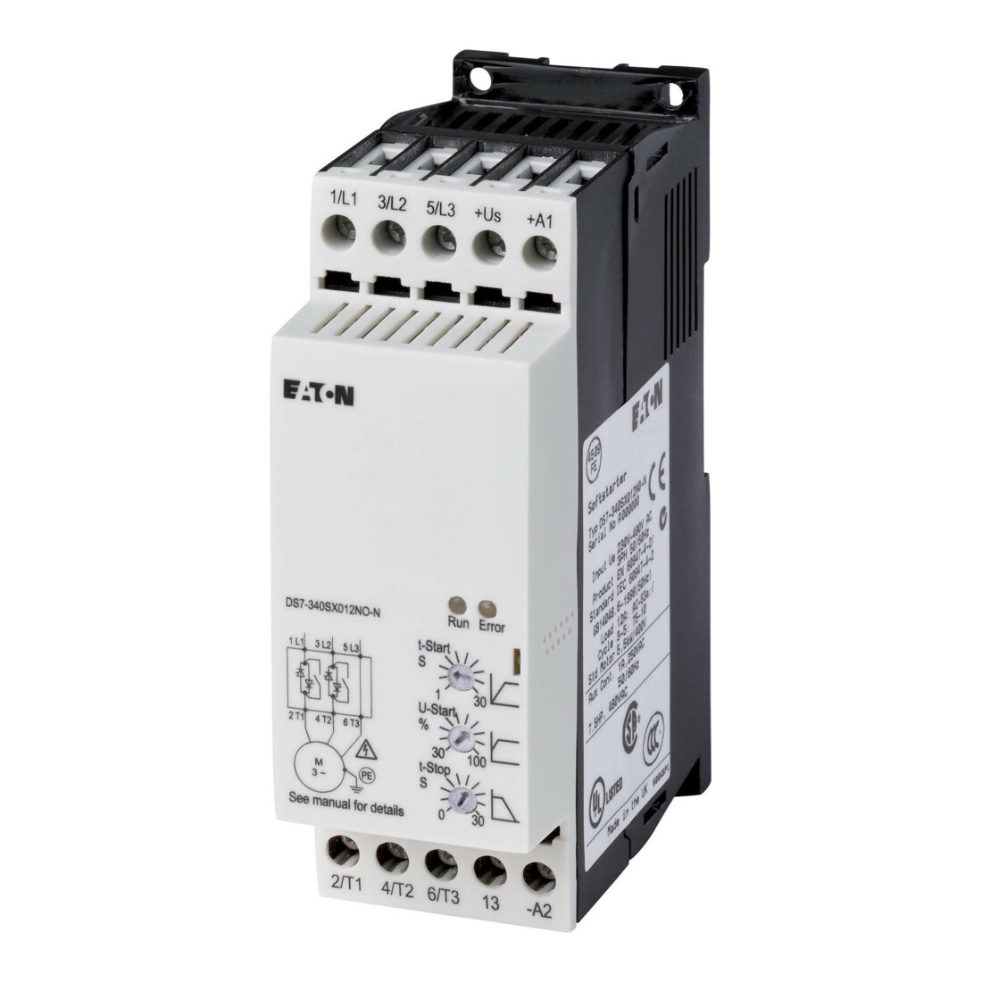 Eaton Démarreur progressif 24 V AC/DC, 9 A DS7-340SX009N0-N