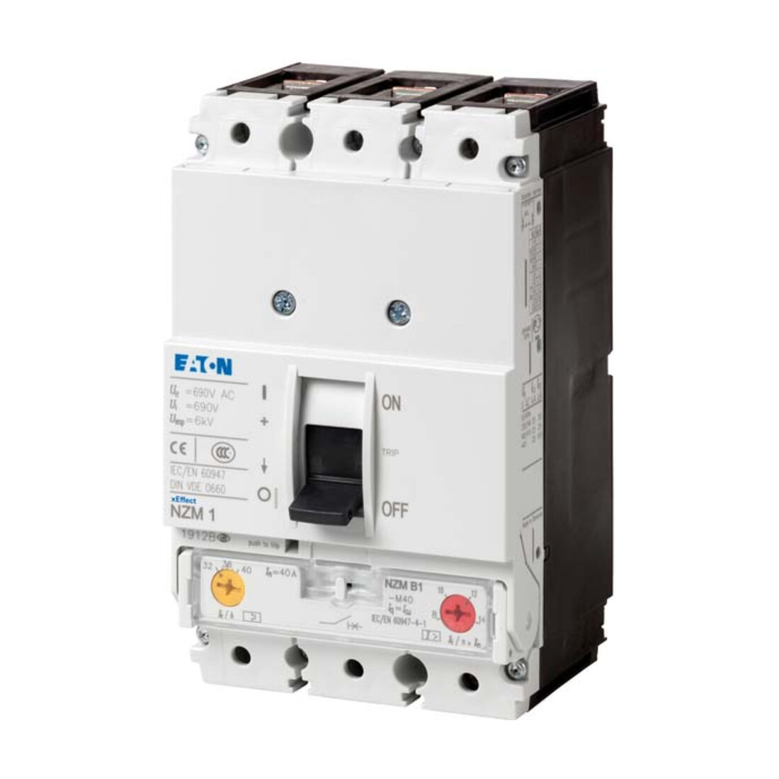 Eaton Disjoncteur 3p. 100A Protection moteur NZMB1-M100